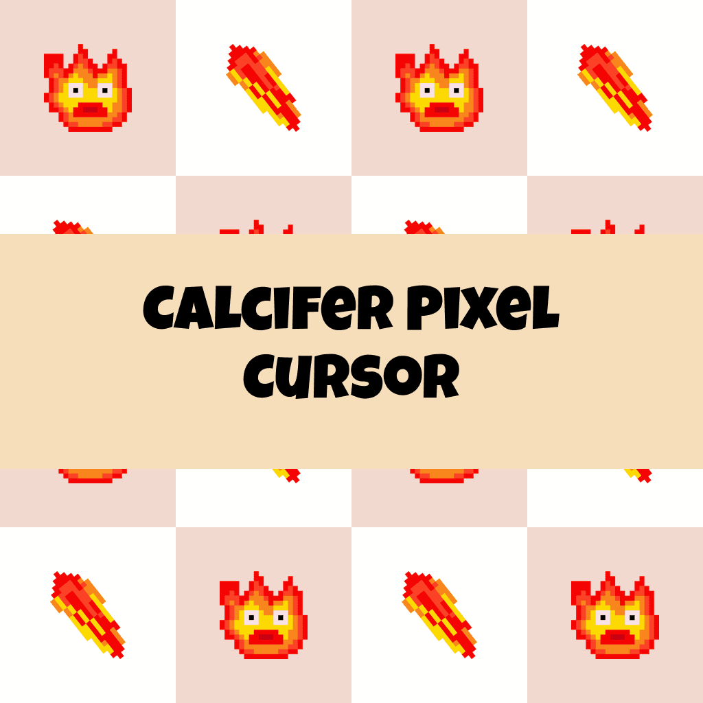Preview Calcifer Pixel cursor custom cursor pack